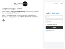 Tablet Screenshot of collectionstock.com